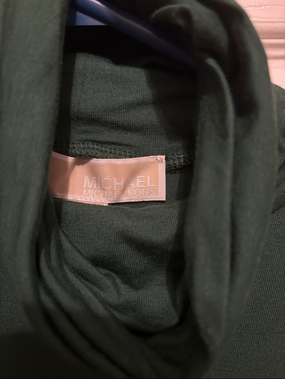 MICHAEL Michael Kors Forest Green Turtleneck Top - Picture 2 of 5